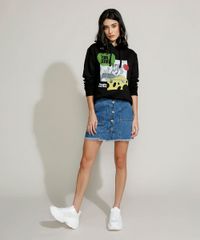 Blusao-de-Moletom-Feminino-Tom-e-Jerry-com-Capuz-Preto-9967621-Preto_3