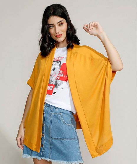 Kimono-de-Trico-Feminino-Manga-Curta-Mostarda-9834306-Mostarda_1