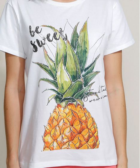 blusa de abacaxi feminina