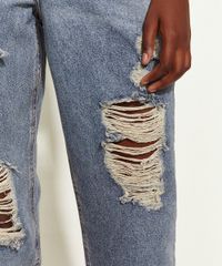 Calca-Jeans-Feminina-Triya-Mom-Cintura-Super-Alta-Destroyed-com-Bordado-de-Arco-Iris-Azul-Medio-9965083-Azul_Medio_4