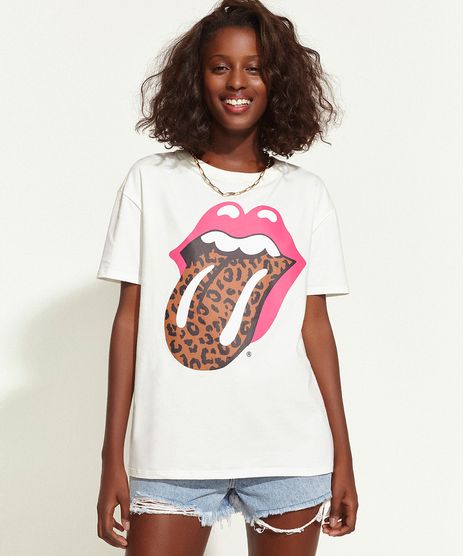 Blusa-Feminina-de-Banda-Triya-Rolling-Stones-Animal-Print-Onca-Manga-Curta-Decote-Redondo-Off-White-9965088-Off_White_1