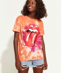 Blusa-Feminina-de-Banda-Triya-Rolling-Stones-Estampada-Tie-Dye-Manga-Curta-Decote-Redondo-Laranja-9965092-Laranja_5