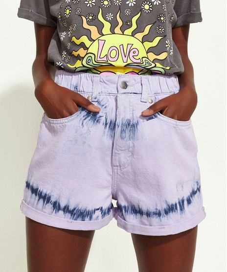 Short-de-Sarja-Feminino-Triya-Mom-Cintura-Super-Alta-Estampado-Tie-Dye-Lilas-9965271-Lilas_1