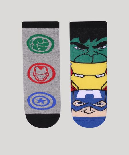 Kit-de-2-Meias-Infantil-Vingadores-Cano-Medio-Multicor-9957113-Multicor_1 Kit-de-2-Meias-Infantil-Vingadores-Cano-Medio-Multicor-9957113-Multicor_1