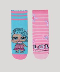 Kit-de-2-Meias-Infantil-Lol-Surprise-Cano-Medio-Multicor-9957391-Multicor_1
