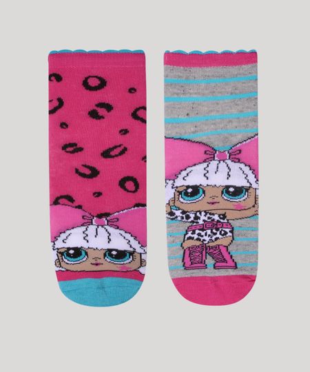 Kit-de-2-Meias-Infantil-Lol-Surprise-Cano-Medio-Multicor-9957392-Multicor_1