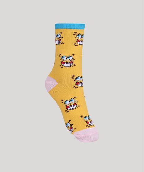 Meia-Feminina-Bob-Esponja-Cano-Alto-Amarelo-9964956-Amarelo_1