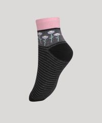 Kit-de-3-Meias-Feminino-Estampado-de-Listras-e-Flores-Cano-Medio-Multicor-9966728-Multicor_3