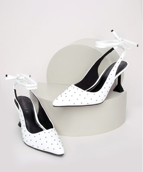 Scarpim-Feminino-Oneself-Salto-Medio-Taca-Bico-Fino-com-Tachas-e-Tira-para-Amarrar-Branco-9965614-Branco_1