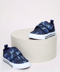 Tenis-Infantil-Estampado-Camuflado-com-Tiras-e-Velcro-Azul-Marinho-9966812-Azul_Marinho_1