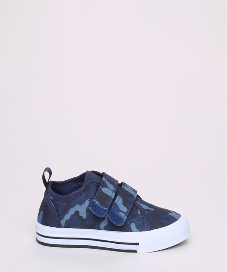 tenis camuflado azul