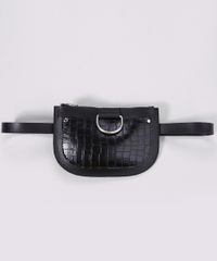 Coche-te-Feminina-com-Bolso-Texturizado-de-Coco-com-Fivela-Preto-9439378-Preto_2