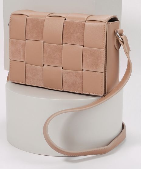 Bolsa-Feminina-Transversal-Tresse-com-Textura-Bege-9945785-Bege_1