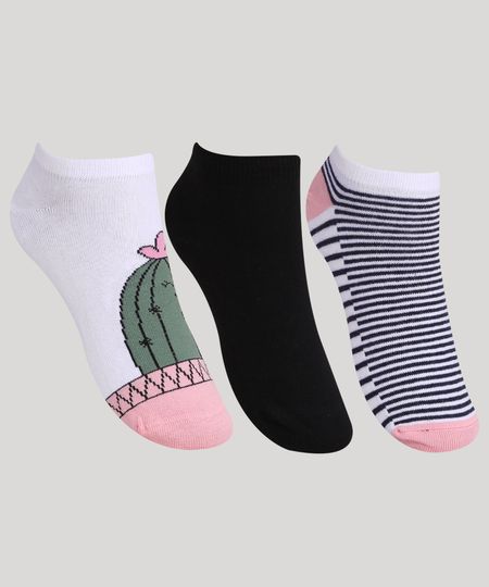 Kit-de-3-Meias-Feminino-Estampado-Listrado-e-Cactos-Cano-Baixo-Multicor-9965372-Multicor_1 Kit-de-3-Meias-Feminino-Estampado-Listrado-e-Cactos-Cano-Baixo-Multicor-9965372-Multicor_1