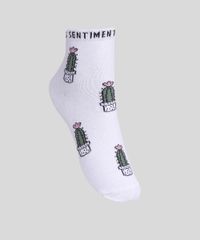 Kit-de-3-Meias-Feminino-Estampado-Quadriculado-e-Cactos-Cano-Baixo-Multicor-9965375-Multicor_2