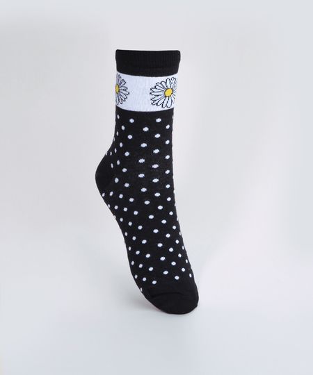 Meia-Feminina-Estampada-de-Poa-e-Margarida-Cano-Medio-Preto-9965150-Preto_1 Meia-Feminina-Estampada-de-Poa-e-Margarida-Cano-Medio-Preto-9965150-Preto_1