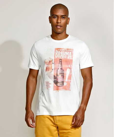 Camiseta-Masculina--Poster-Brahma--Manga-Curta-Gola-Careca-Branca-9956459-Branco_1