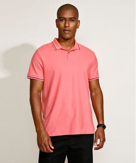 Polo-Masculina-Basica-Comfort-em-Piquet-Manga-Curta-Rose-9842591-Rose_1