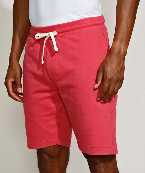 Bermuda-de-Moletom-Masculina-Relaxed-Vermelho-Claro-9967663-Vermelho_Claro_1