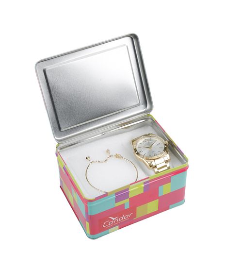 Relogio-Analogico---Kit-de-Pulseira-e-Par-de-Brincos-Condor-Feminino---CO2115ST-4K----Dourado-8248502-Dourado_1