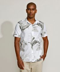 Camisa-Masculina-Relaxed-Estampada-de-Folhagem-Manga-Curta-Branca-9919463-Branco_1