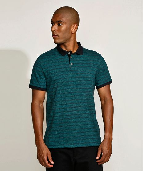Polo-Masculina-Tradicional-Listrada-Manga-Curta-Verde-Escuro-9942888-Verde_Escuro_1