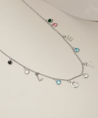 Colar-Feminino-Folheado-Love-com-Pedrinhas-Prateado-9943793-Prateado_1