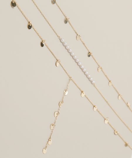 Kit-Feminino-de-3-Colares-Folheados-Chocker-com-Medalhas-e-Perolas-Dourado-9944815-Dourado_1