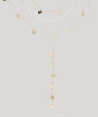 Kit-Feminino-de-3-Colares-Folheados-Chocker-com-Medalhas-e-Perolas-Dourado-9944815-Dourado_2