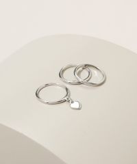 Kit-Feminino-de-3-Aneis-Folheados-Aliancas-e-Pingente-de-Coracao-Prateada-9945076-Prateada_1