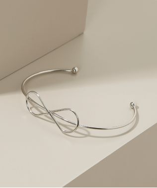 Pulseira-Bracelete-Feminina-Folheada--Simbolo-Infinito-Prateada-9945102-Prateada_1
