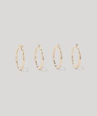 Kit-Feminino-de-4-Aneis-Folheados-Solitarios-Dourado-9945105-Dourado_2