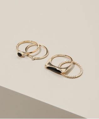 Kit-Feminino-de-4-Aneis-Folheados-Geometrico-Texturizados-e-com-Strass-Dourado-9945106-Dourado_1