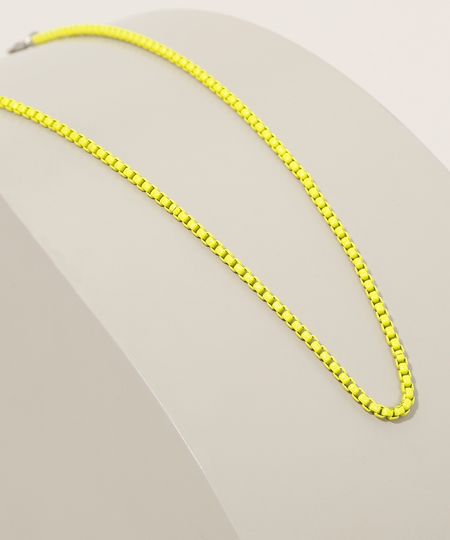 Colar-Feminino-Corrente-Amarelo-Neon-9965889-Amarelo_Neon_1