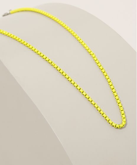 Colar-Feminino-Corrente-Amarelo-Neon-9965889-Amarelo_Neon_1