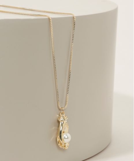 Colar-Feminino-Folheado-com-Mao-e-Perola-Dourado-9966580-Dourado_1
