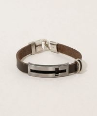 Pulseira-Masculina-Cruz-Marrom-9971120-Marrom_2