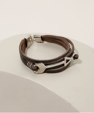 Pulseira-Masculina-Flecha-Marrom-9971123-Marrom_1