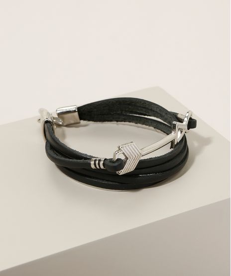 Pulseira-Masculina-Flecha-Preta-9971123-Preto_1