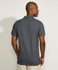 Polo-Masculina-com-Bordado-Manga-Curta-Cinza-Mescla-Escuro-9874808-Cinza_Mescla_Escuro_2