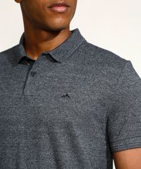 Polo-Masculina-com-Bordado-Manga-Curta-Cinza-Mescla-Escuro-9874808-Cinza_Mescla_Escuro_4