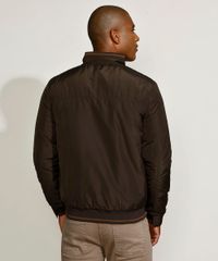 Jaqueta-Masculina-Bomber-Acolchoada-em-Nylon-com-Bolsos-Marrom-9807947-Marrom_2