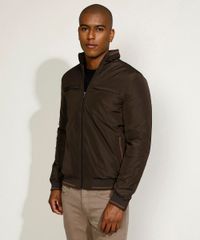 Jaqueta-Masculina-Bomber-Acolchoada-em-Nylon-com-Bolsos-Marrom-9807947-Marrom_5