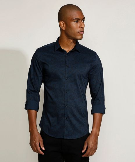 Camisa-Masculina-Slim-Estampado-Floral-Manga-Longa-Azul-Marinho-9817464-Azul_Marinho_1