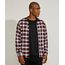 Camisa-Masculina-Slim-Estampada-Xadrez-Manga-Longa-Vermelha-9817478-Vermelho_1