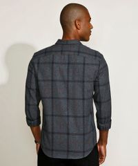 Camisa-Masculina-Slim-Estampado-Xadrez-Manga-Longa-Chumbo-9817481-Chumbo_2