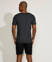 Pijama-Masculino-com-Bolso-Manga-Curta-Cinza-Mescla-Escuro-9962359-Cinza_Mescla_Escuro_2