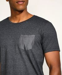 Pijama-Masculino-com-Bolso-Manga-Curta-Cinza-Mescla-Escuro-9962359-Cinza_Mescla_Escuro_3