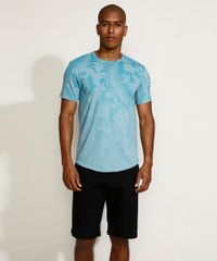 Camiseta-Masculina-Estampado-de-Folhagens-Manga-Curta-Gola-Careca-Azul-Claro-9964836-Azul_Claro_3 Camiseta-Masculina-Estampado-de-Folhagens-Manga-Curta-Gola-Careca-Azul-Claro-9964836-Azul_Claro_3