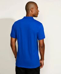 Polo-Masculina-Tradicional-Basica-em-Piquet-com-Bordado-Manga-Curta-Azul-9967087-Azul_2